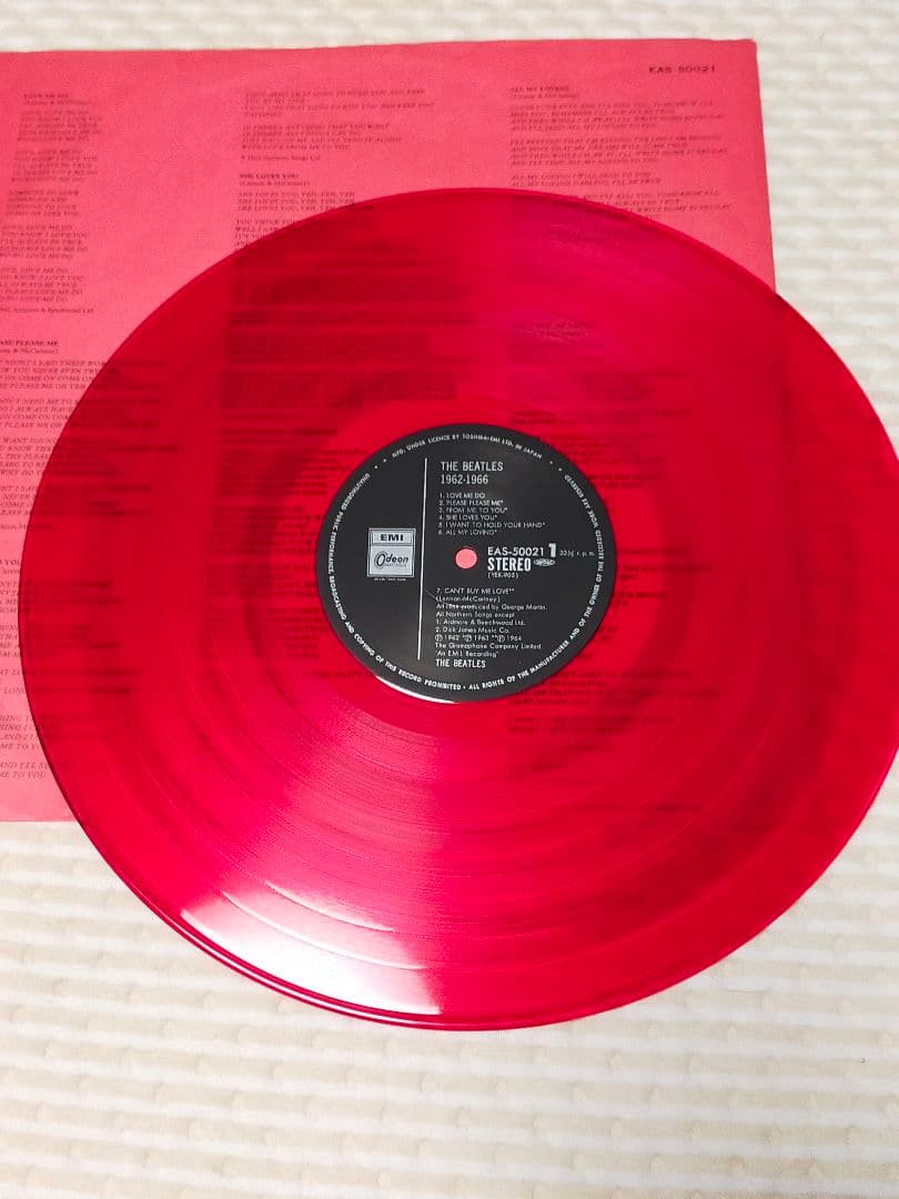 The Beatles 1962-66 Red Vinyl Limited Edition Used Yare Kizu | Japansoundstore