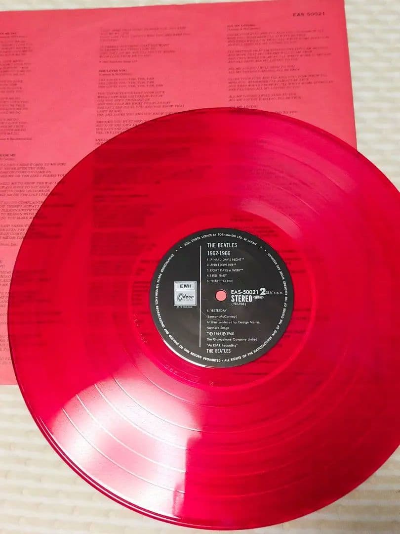 The Beatles 1962-66 Red Vinyl Limited Edition Used Yare Kizu | Japansoundstore