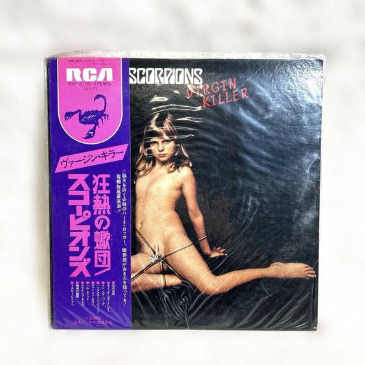 Scorpions Virgin Killer LP with Obi Hard Rock 1976, Near Mint Condition | Japansoundstore