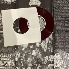 Social Outcast - T.V. Casualties 7" Vinyl EP Rare Burgundy Color Press Anarcho H