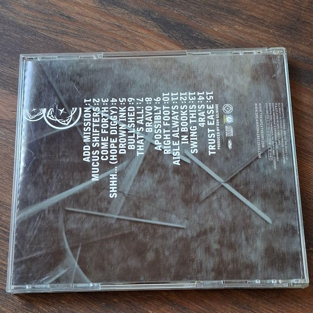 The Apex Theory - Topsy Turvy Japan Press CD with OBI, 3 Bonus Tracks, 2002