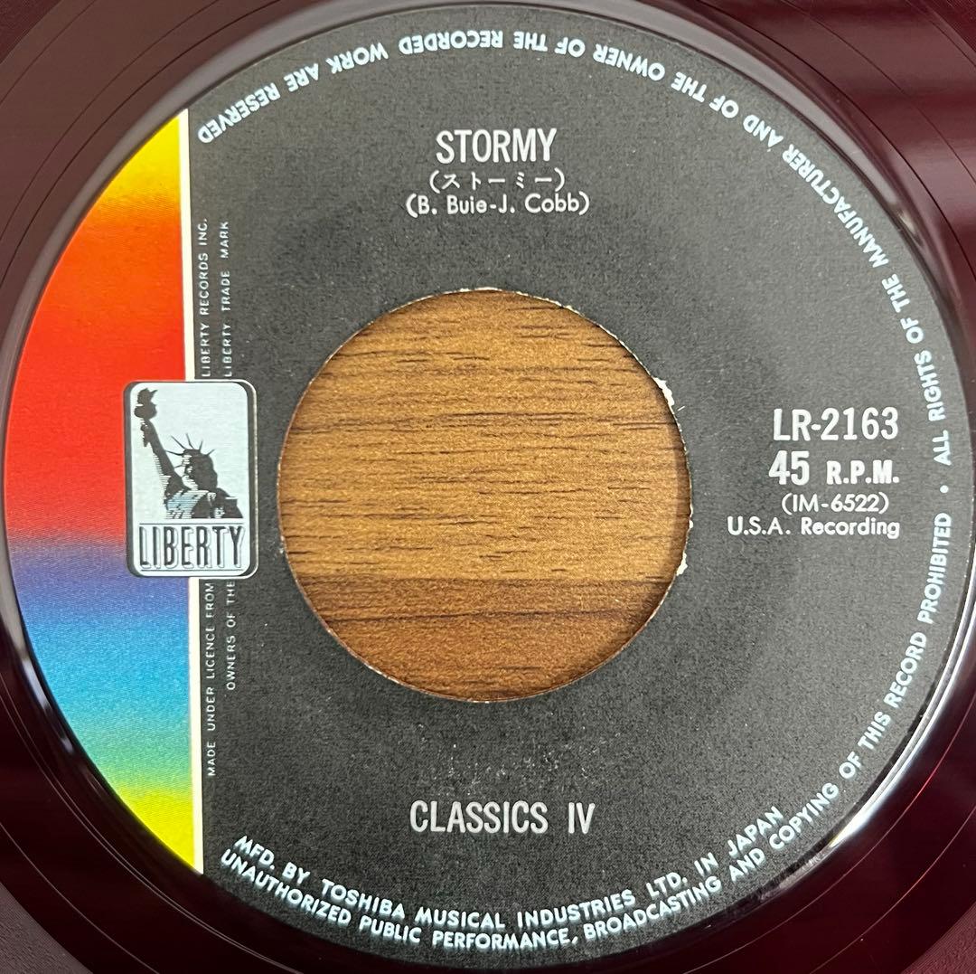 The Classics IV - Stormy 7" Single Japan Red Wax Pop Rock Liberty LR-2163