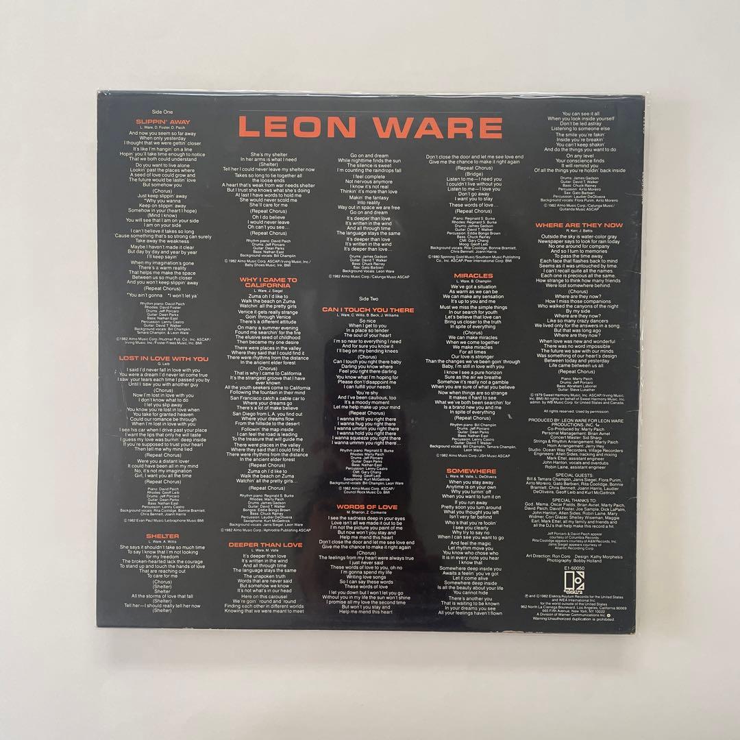 Leon Ware - Leon Ware LP 1982 Japan Elektra P-11183 Soul Funk Vinyl Record