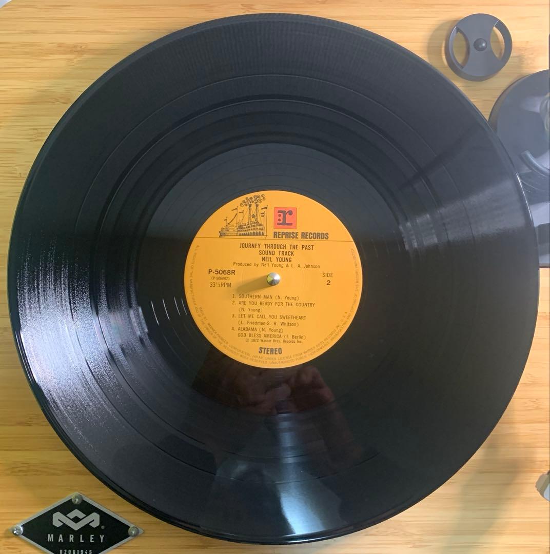 Neil Young Journey Through The Past Soundtrack 2LP Japan Vinyl Records P-5068~9R