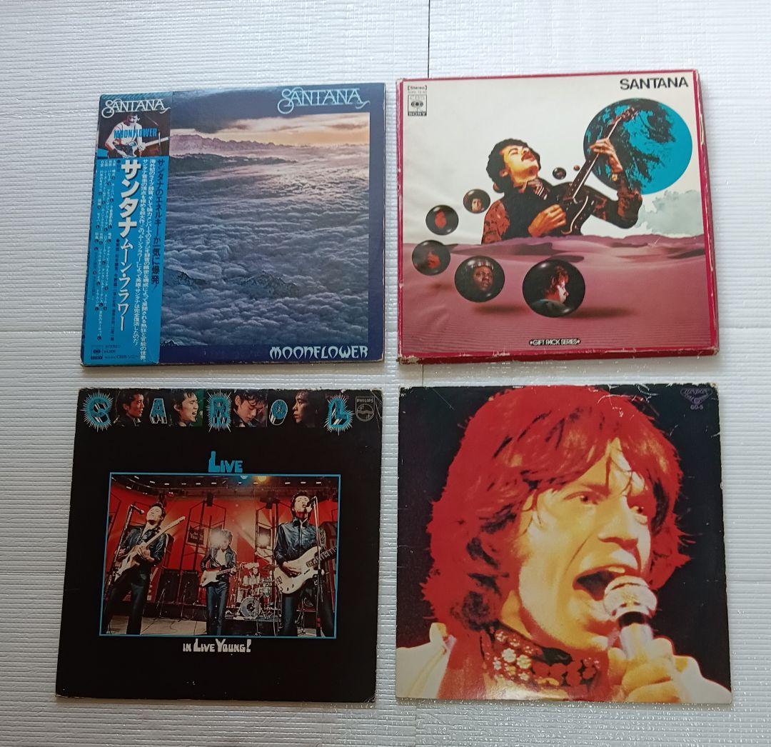 Santana Moonflower & Rolling Stones Japan LP Vinyl Records Lot 4-Album Set
