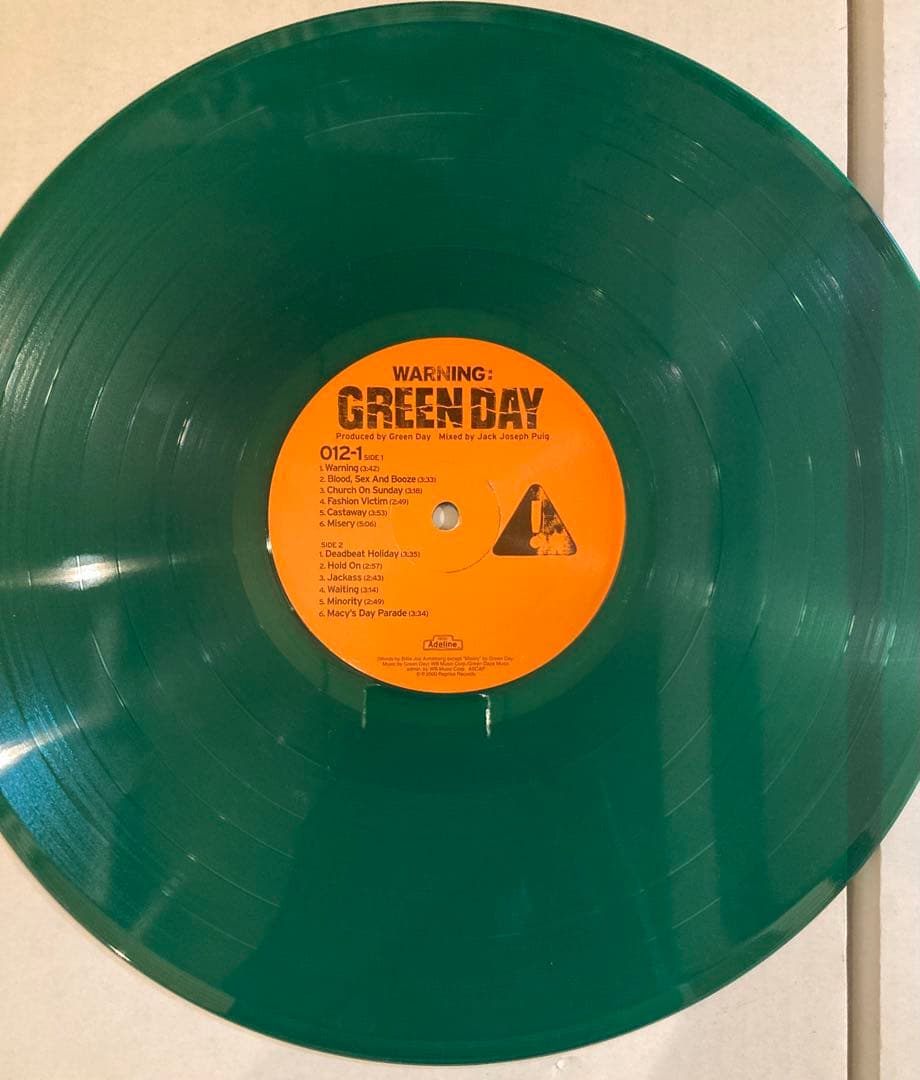 Green Day Warning LP US Original Green Vinyl Used | Japansoundstore