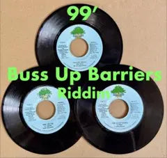 Buss Up Barriers Riddim 3x 7-inch Vinyl Set Buju Banton Capleton Jah Mason Regga