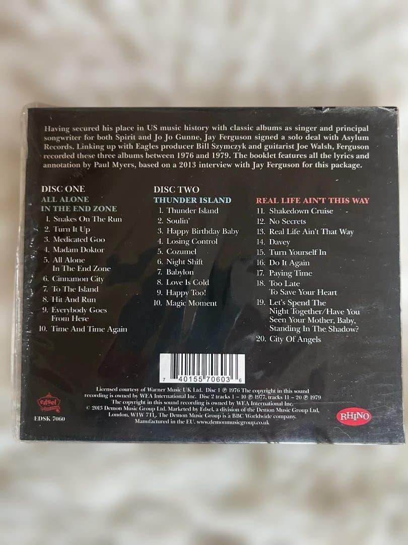 Jay Ferguson 2CD Set: 3 Solo Albums Compilation, Edsel Remaster 2013