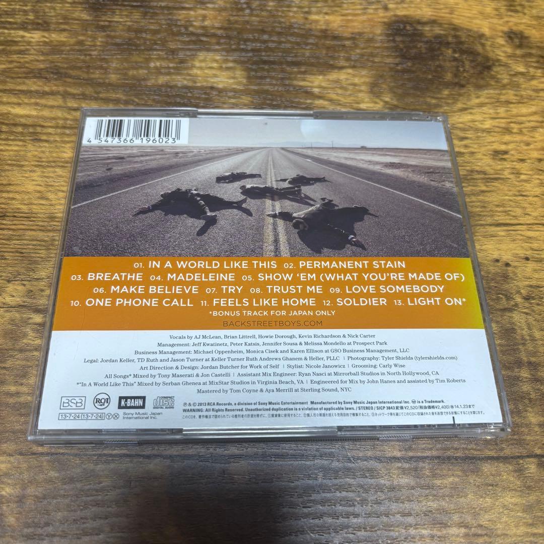Backstreet Boys In A World Like This CD Japan Press Bonus Track 2013