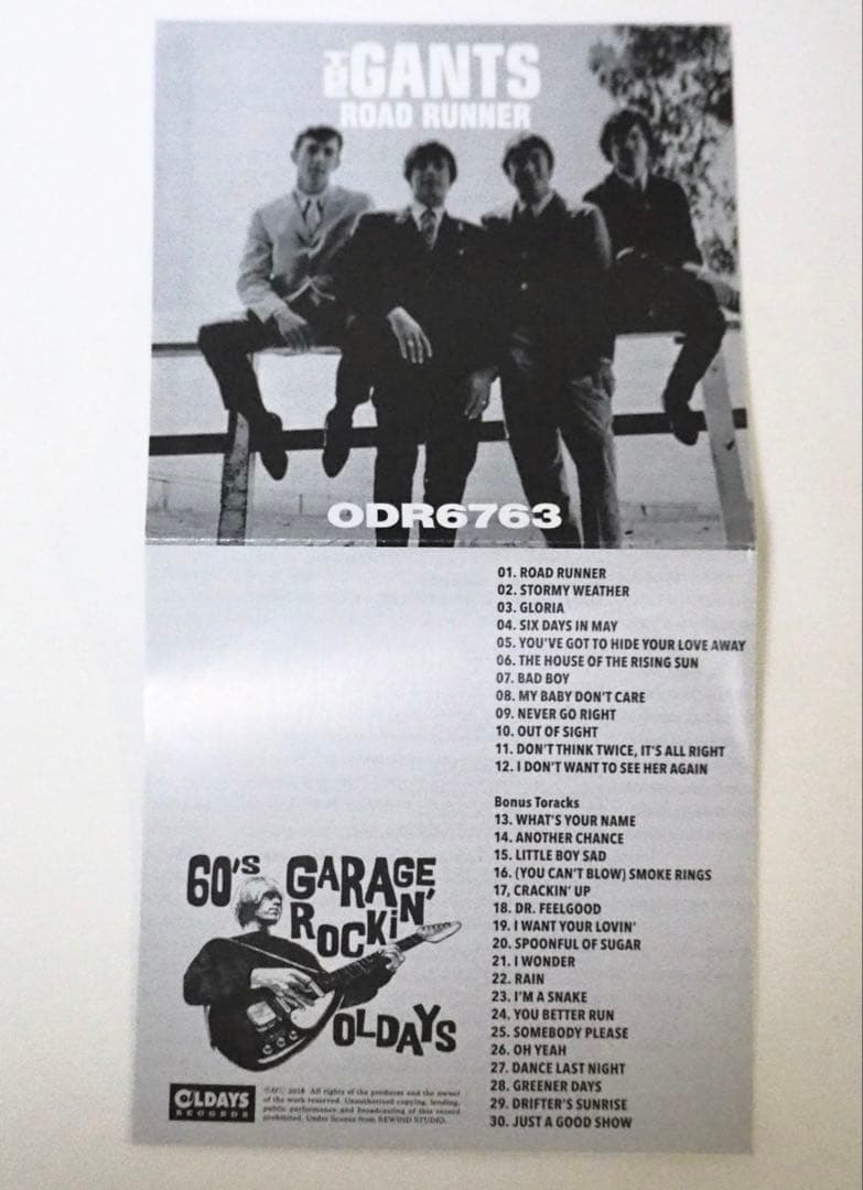 The Gants - Road Runner CD Japan Press Paper Sleeve w/ OBI Limited Edition