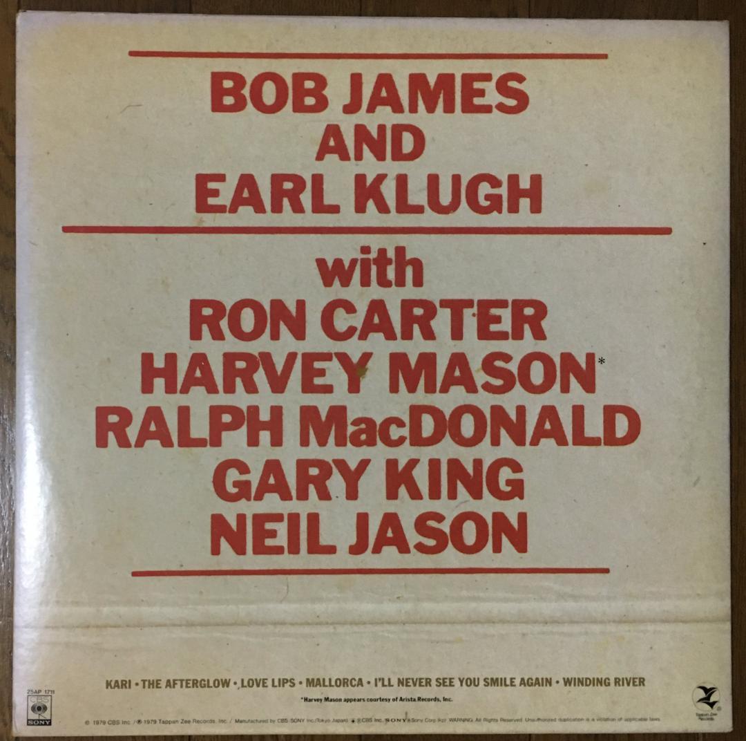 Bob James & Earl Klugh - One On One LP Vinyl 1979 Japan Master Sound Jazz Fusion
