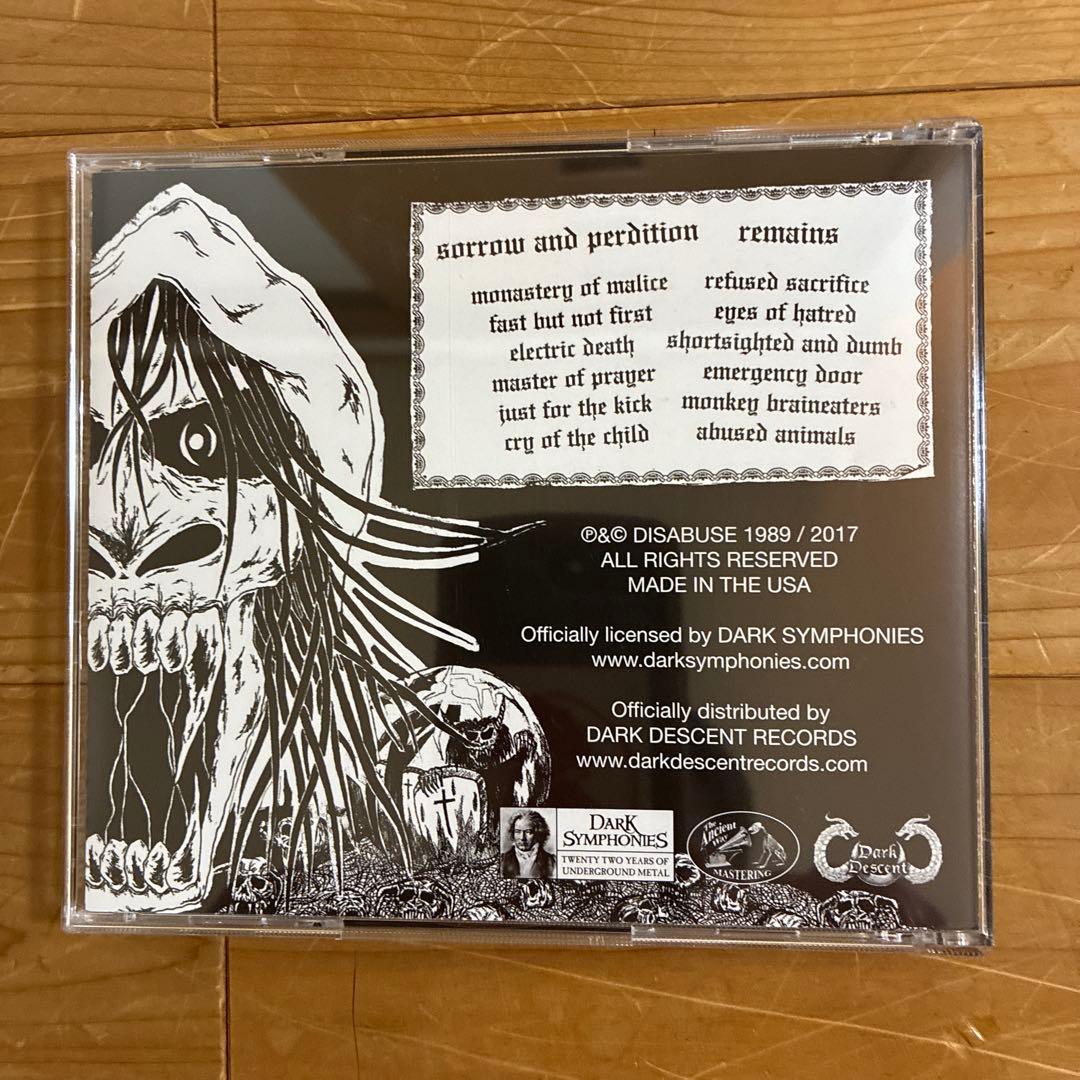 Disabuse - Sorrow and Perdition CD 2017 Limited Edition Reissue Dark Symphonies