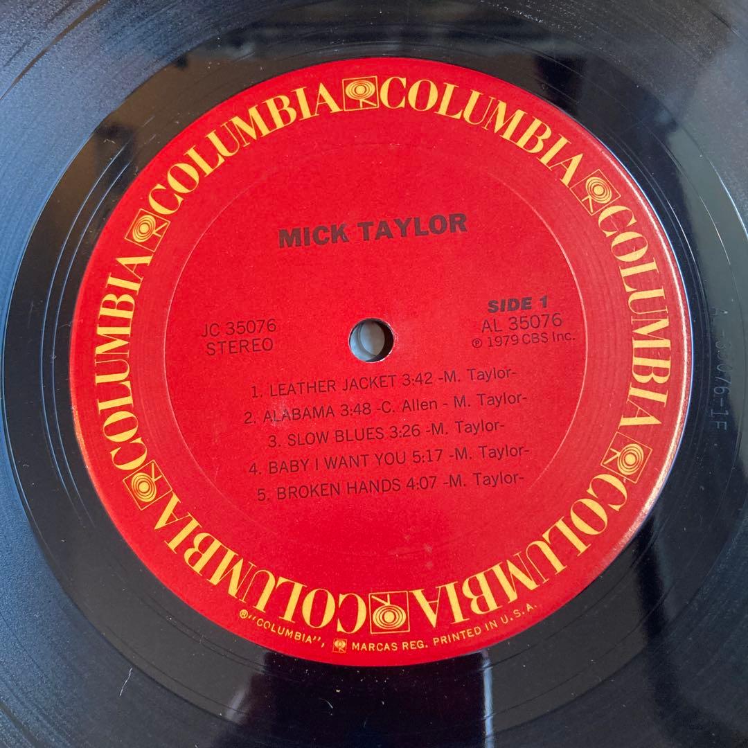 Mick Taylor - Mick Taylor LP Vinyl Album 1979 US Reissue Rock Record