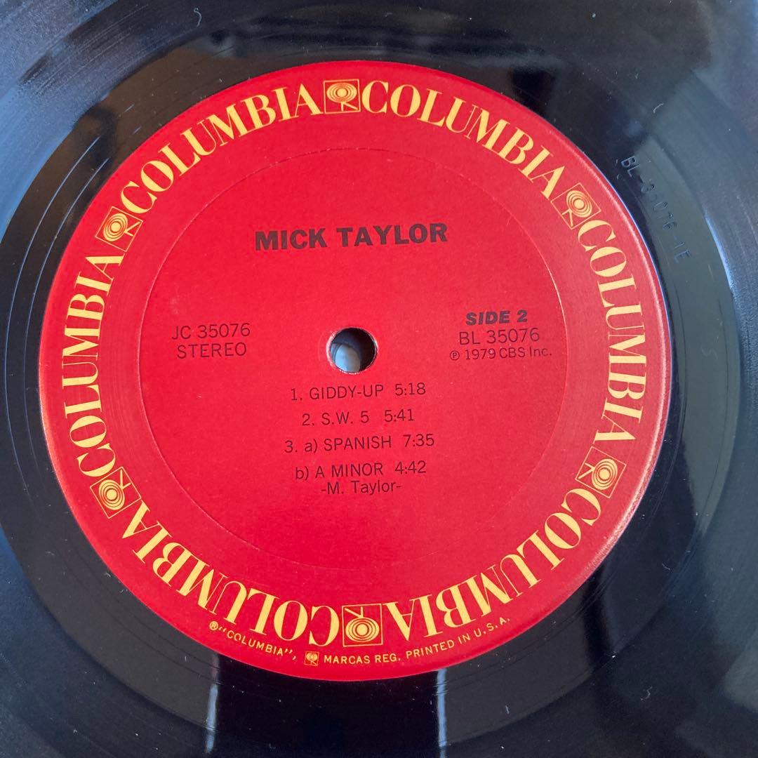 Mick Taylor - Mick Taylor LP Vinyl Album 1979 US Reissue Rock Record