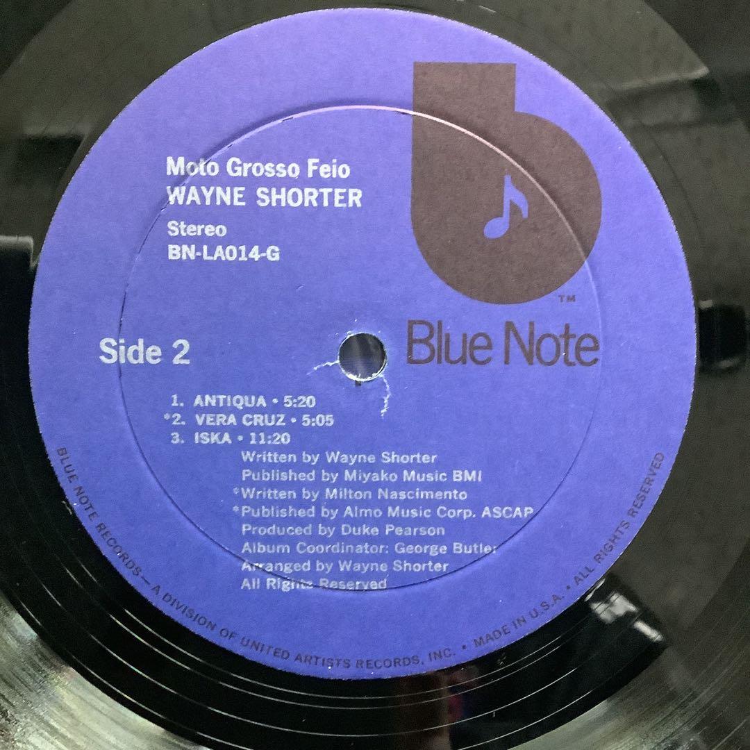 Wayne Shorter - Moto Grosso Feio LP Blue Note Jazz Vinyl USA Pressing 1974