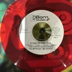 Tony Curtis / Various - Stand Up For Love 7" Single Red Vinyl Born Music