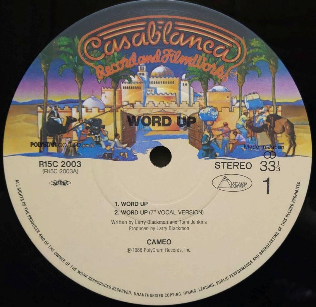 Cameo Word Up! 12" Single Japan Vinyl Record Obi R15C-2003 Funk Soul 1986