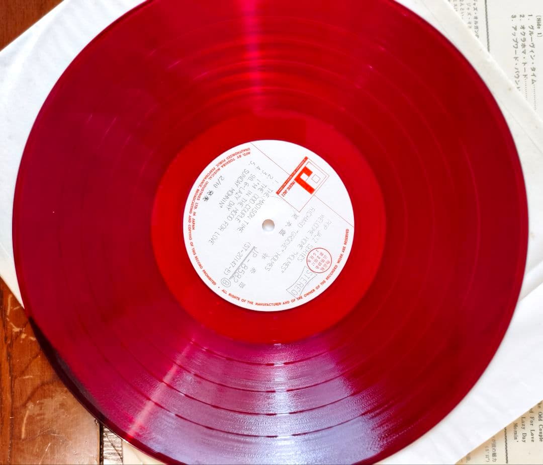 Richard Groove Holmes Welcome Home LP Red Colored Vinyl Japan Jazz Pacific Jazz