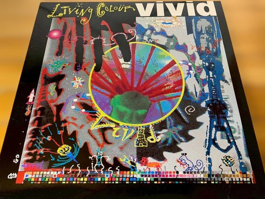 LIVING COLOUR Vivid LP 1988 Original Pressing Epic Records Funk Metal Vinyl