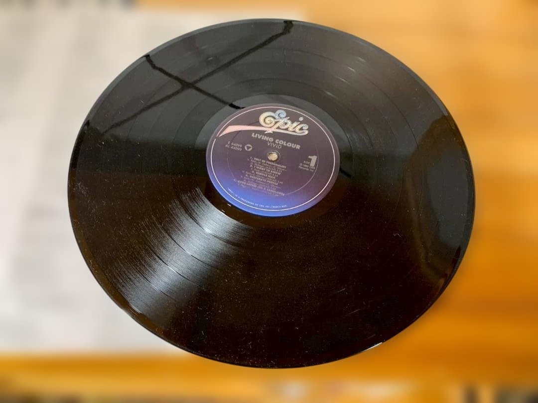 LIVING COLOUR Vivid LP 1988 Original Pressing Epic Records Funk Metal Vinyl