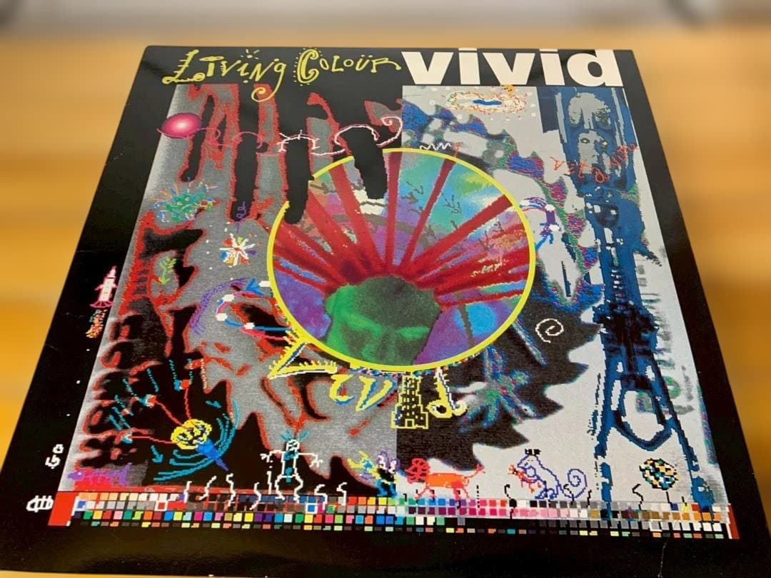 LIVING COLOUR Vivid LP 1988 Original Pressing Epic Records Funk Metal Vinyl
