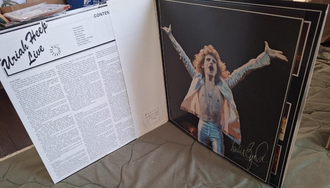 Uriah Heep Live 2LP Japan Orig Gatefold PSS-273~4-BZ With Obi & 10P Booklet