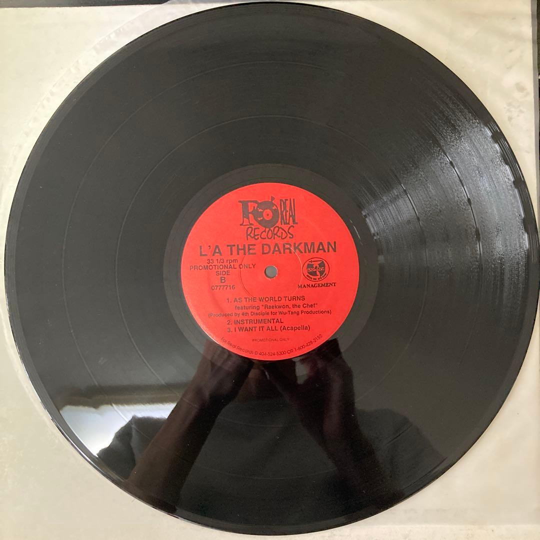 L'A The Darkman - I Want It All 12" Vinyl Promo Wu-Tang Clan Related Hip Hop