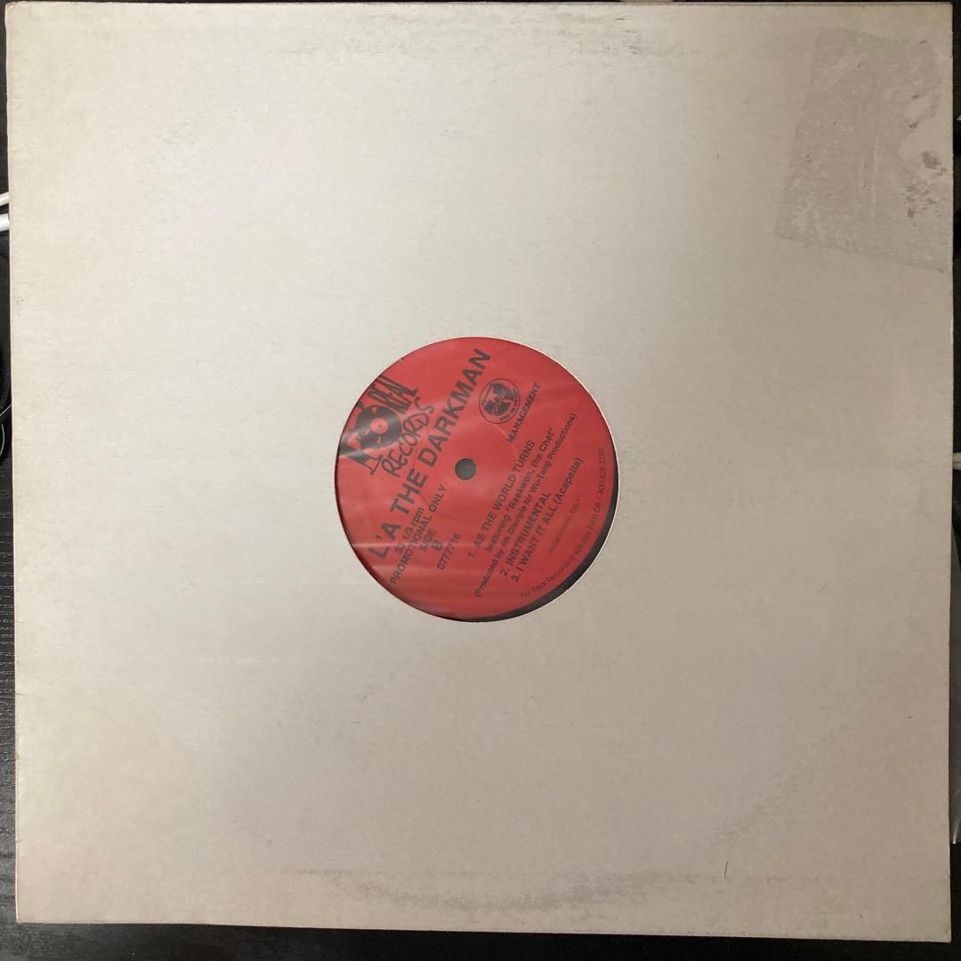 L'A The Darkman - I Want It All 12" Vinyl Promo Wu-Tang Clan Related Hip Hop