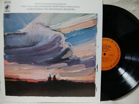 Munch Philadelphia Orchestra - Berlioz, Ravel, Faure Vinyl LP Odyssey Stereo US