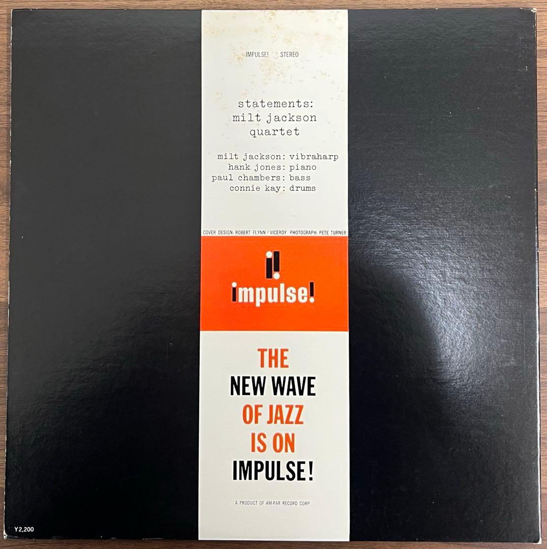 Milt Jackson Quartet - Statements LP Impulse Japan Reissue Jazz Vinyl Record