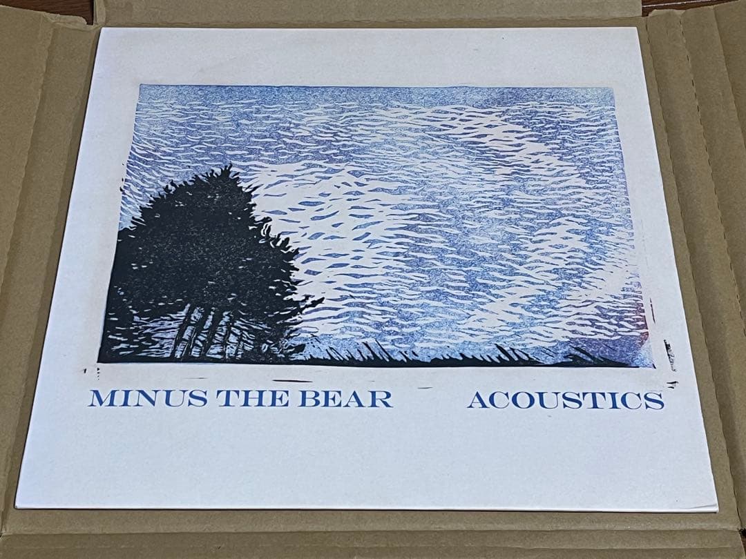Minus The Bear - Acoustics LP Vinyl 2008 US Original Blue/Cream Marble Pressing