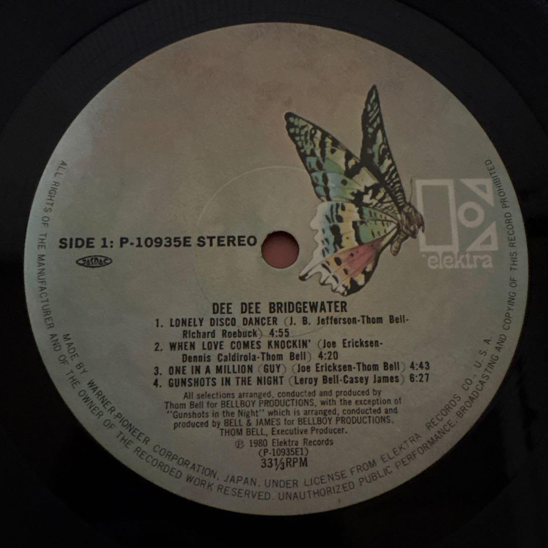 Dee Dee Bridgewater Self-Titled 1980 Japan LP Elektra P-10935E Disco Soul