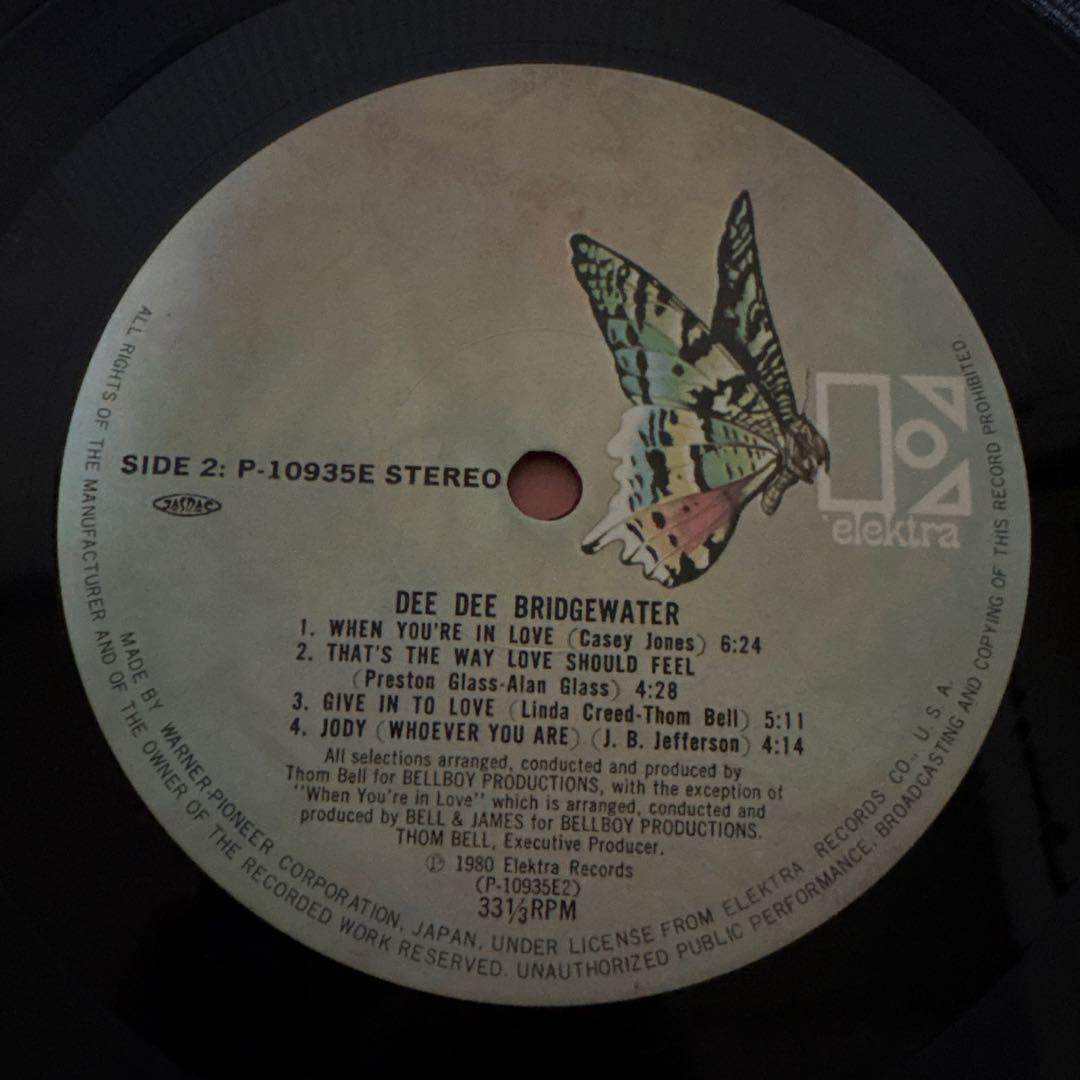 Dee Dee Bridgewater Self-Titled 1980 Japan LP Elektra P-10935E Disco Soul