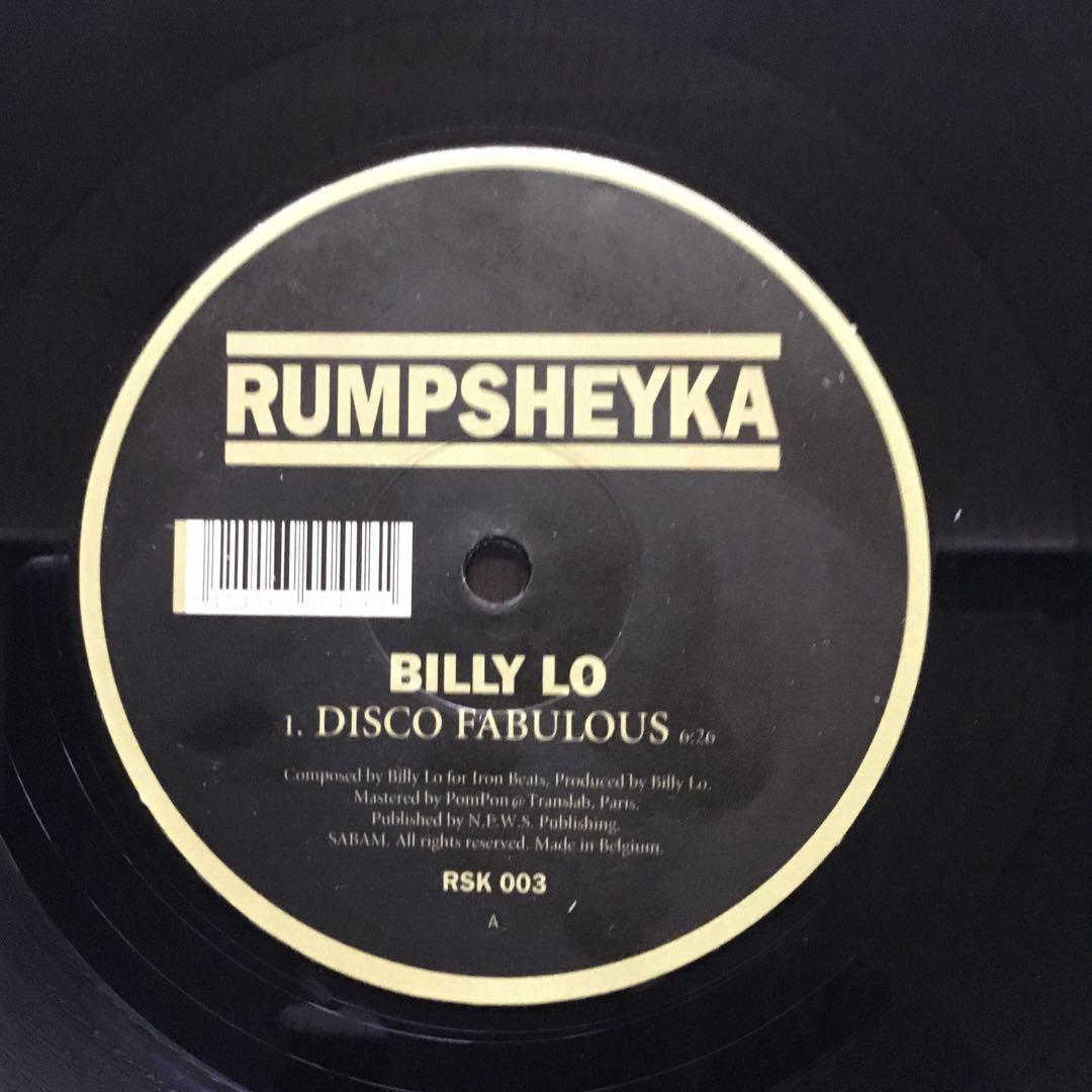 Billy Lo - Disco Fabulous 7" Vinyl Record Japan Import Rare