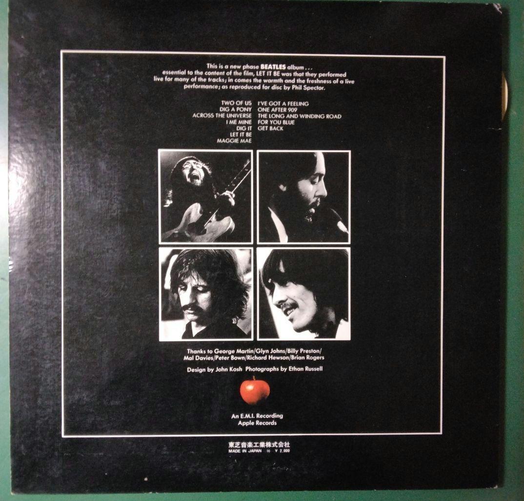 The Beatles Let It Be Vinyl LP Japan Apple AP-80189 Rare Double Obi Strip