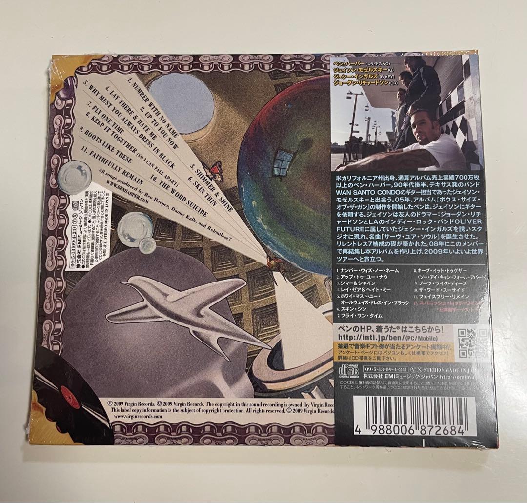 Ben Harper & Relentless7 White Lies for Dark Times CD Japan Press w/ OBI 2009