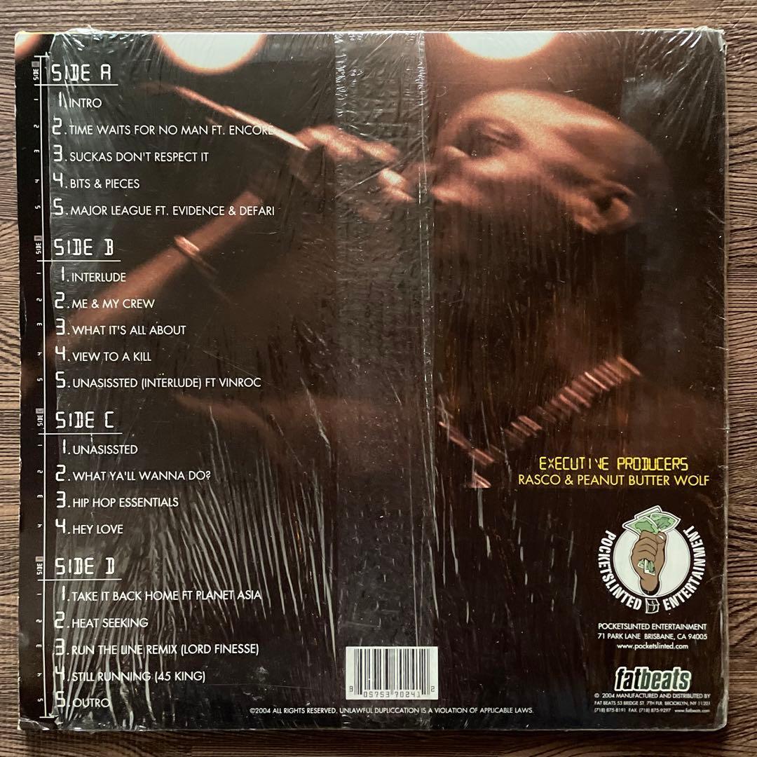 Rasco - Time Waits For No Man 2LP Hip Hop Underground Pockets Linted
