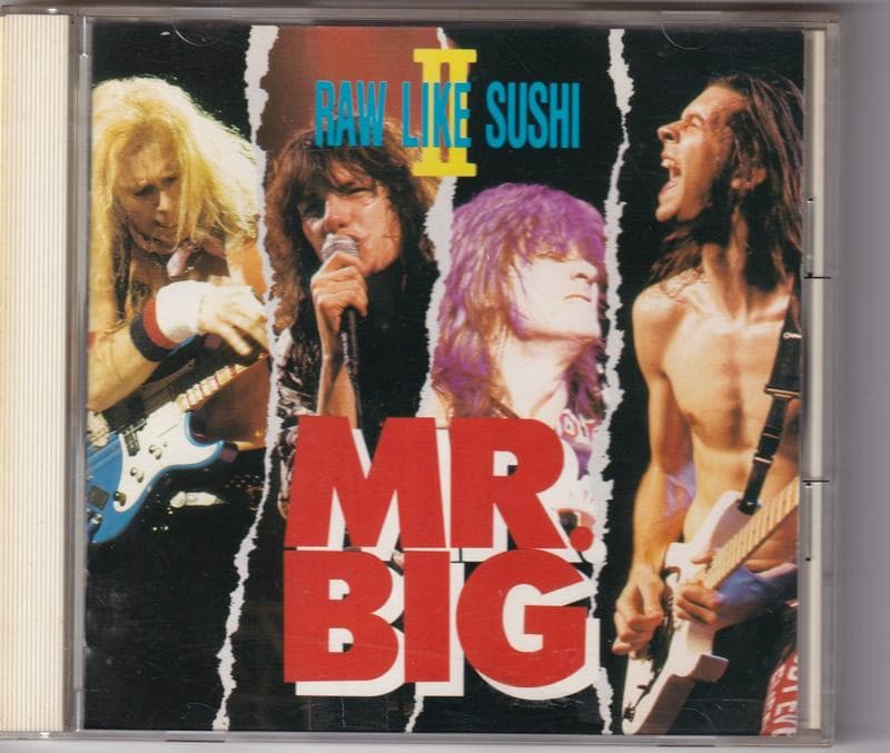 MR. BIG Raw Like Sushi II CD 1992 Japan Press Hard Rock Live Atlantic AMCY-395