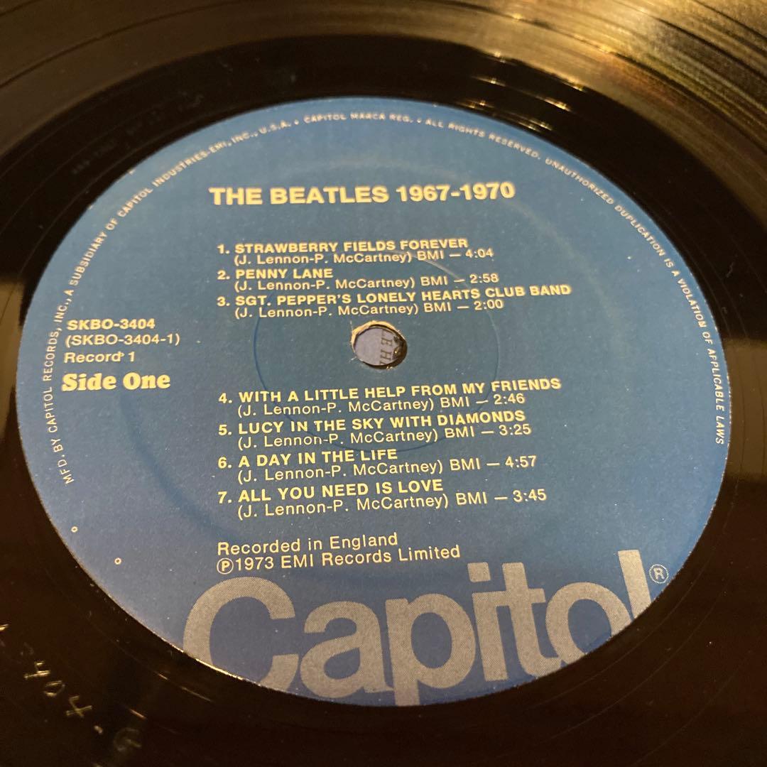 The Beatles 1967-1970 2LP Blue Vinyl Compilation Record