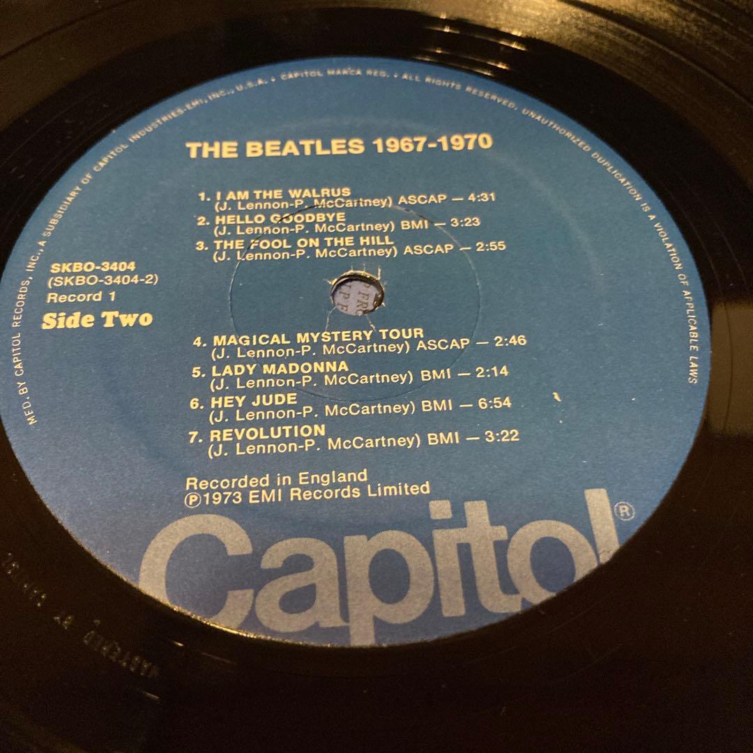 The Beatles 1967-1970 2LP Blue Vinyl Compilation Record