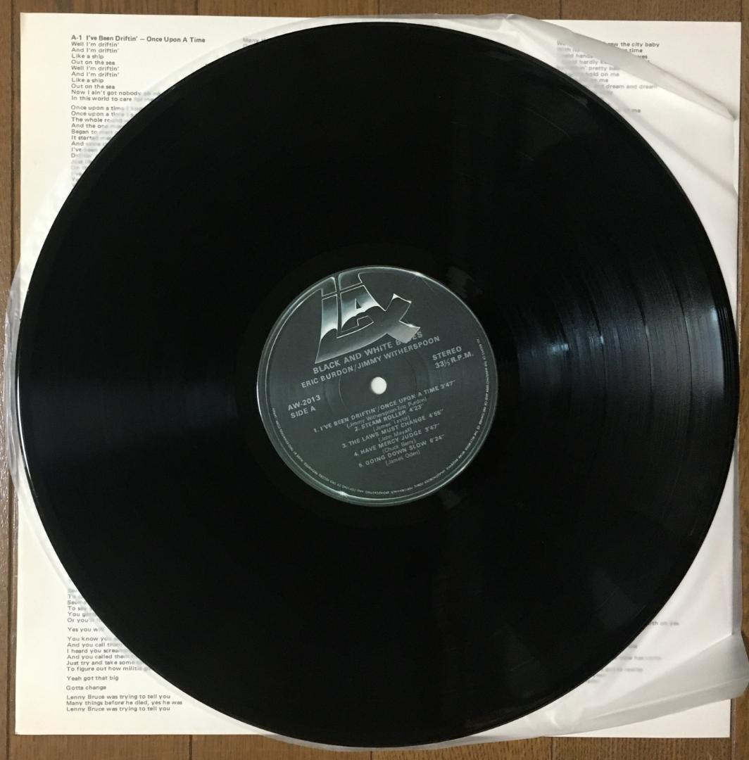 Eric Burdon & Jimmy Witherspoon - Black & White Blues Japan Vinyl LP AW-2013