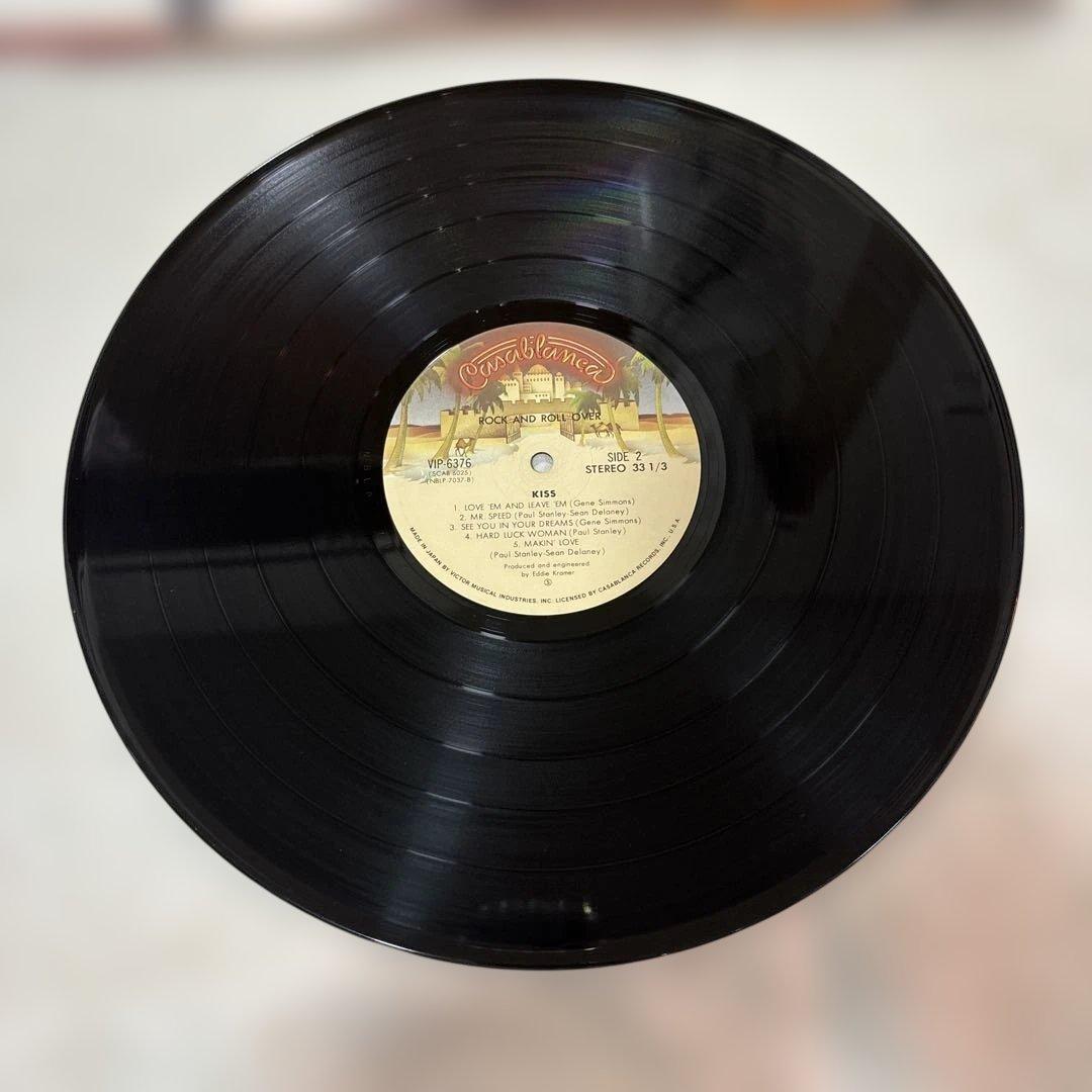 KISS Rock and Roll Over Vinyl Record with Obi Japan Import Used | Japansoundstore