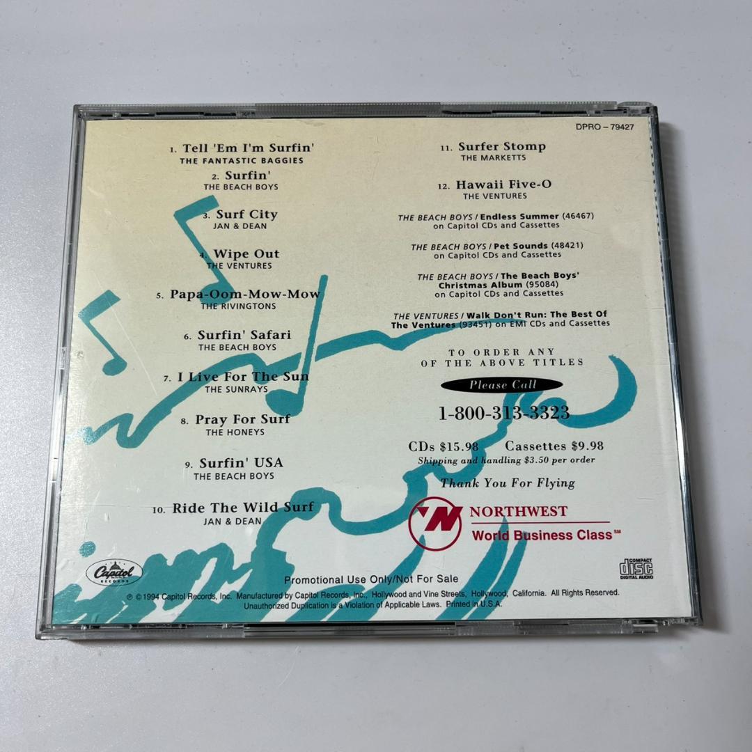 Various Artists Surfin' USA The Best of the Beach CD Northwest Airlines Promo