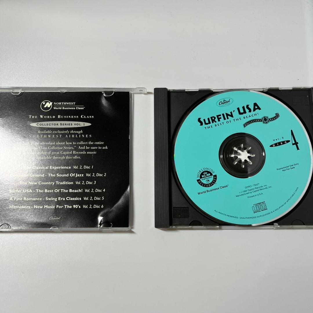 Various Artists Surfin' USA The Best of the Beach CD Northwest Airlines Promo