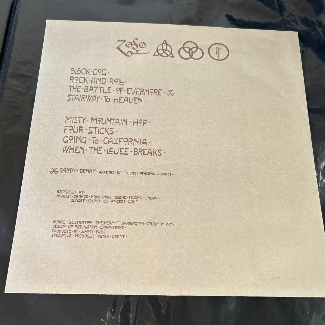 Led Zeppelin IV Vinyl Record 70s Classic Rock, Near Mint, with Sticker | Japansoundstore