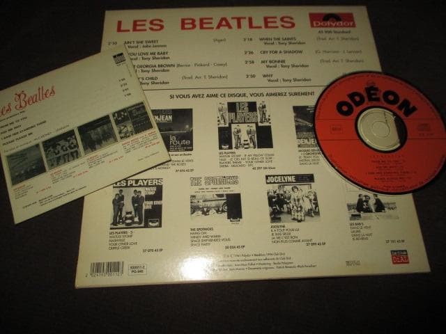 The Beatles Les Beatles Rare 10-Inch Sleeve Style CD with French EP CD 1994