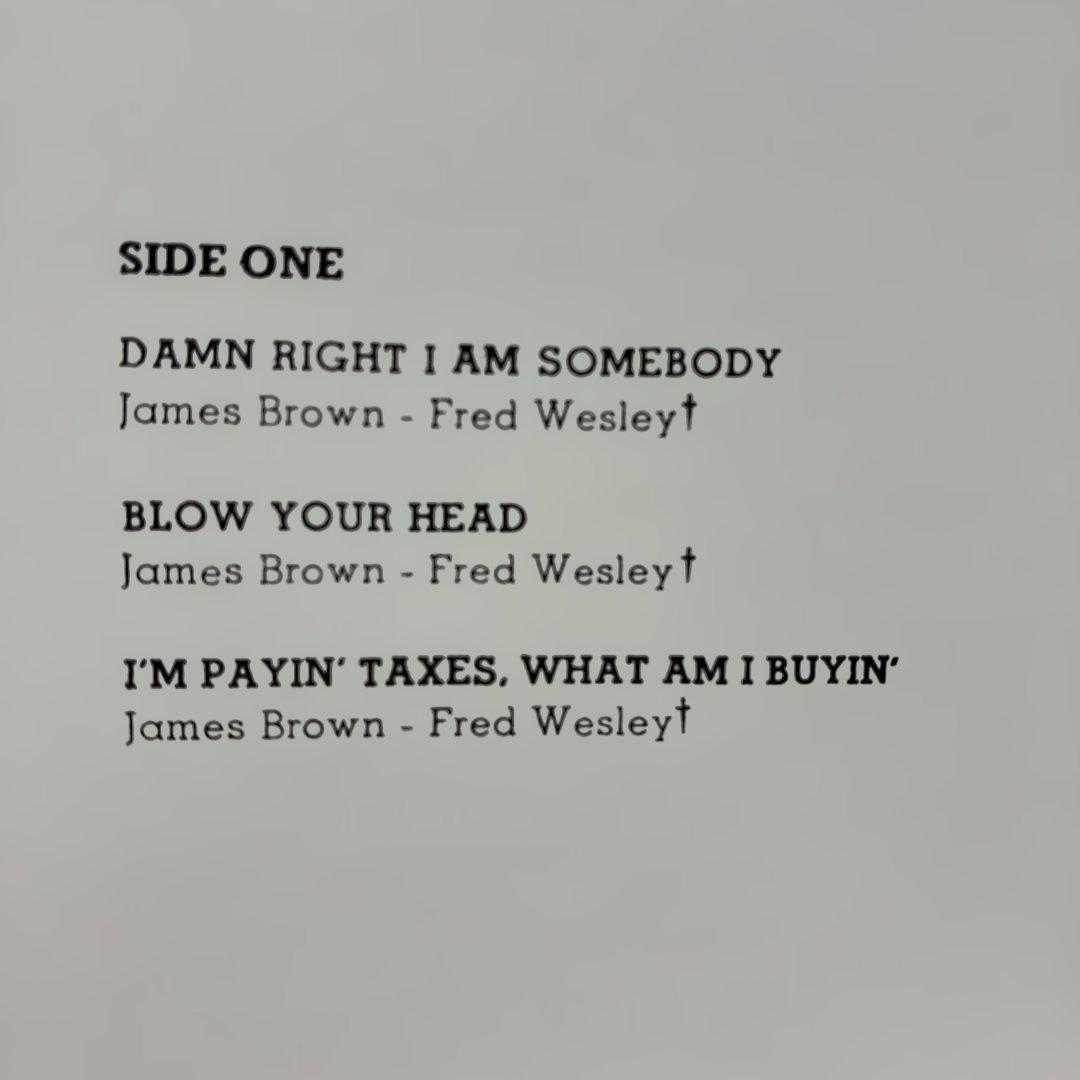 Fred Wesley and the J.B.'s - Damn Right I Am Somebody LP Japan Funk Vinyl Obi