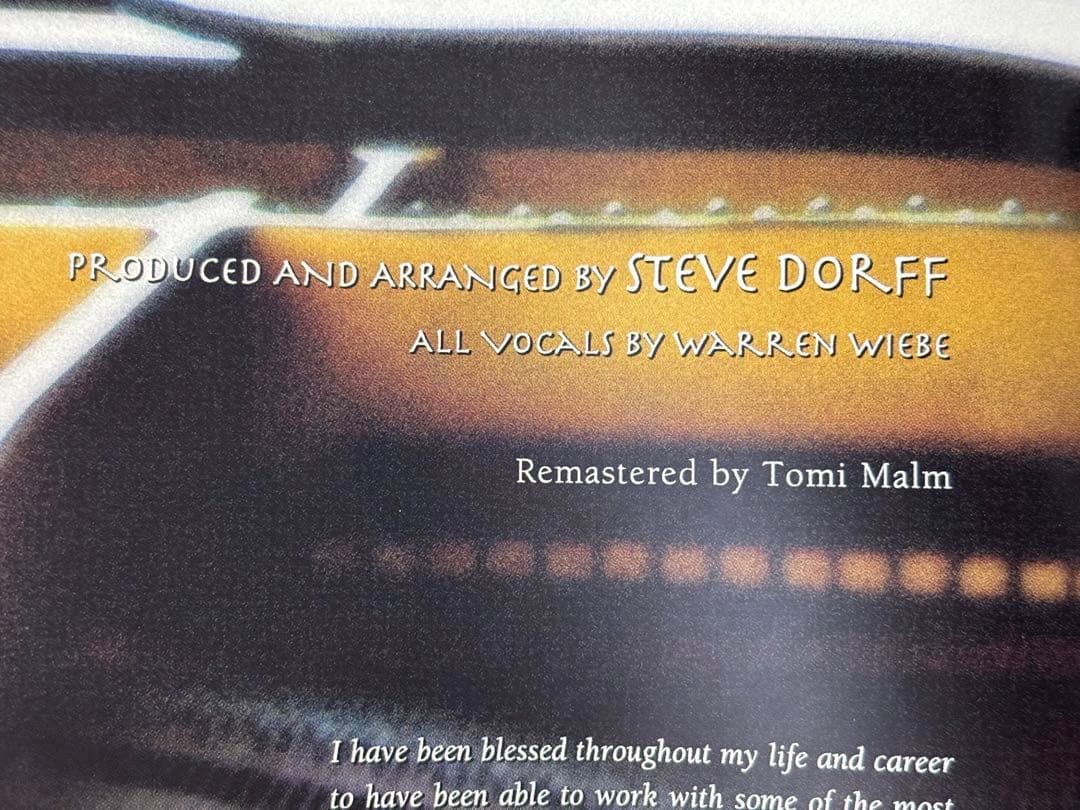 Steve Dorff Original Demos Limited Edition CD AOR Warren Wiebe Used | Japansoundstore
