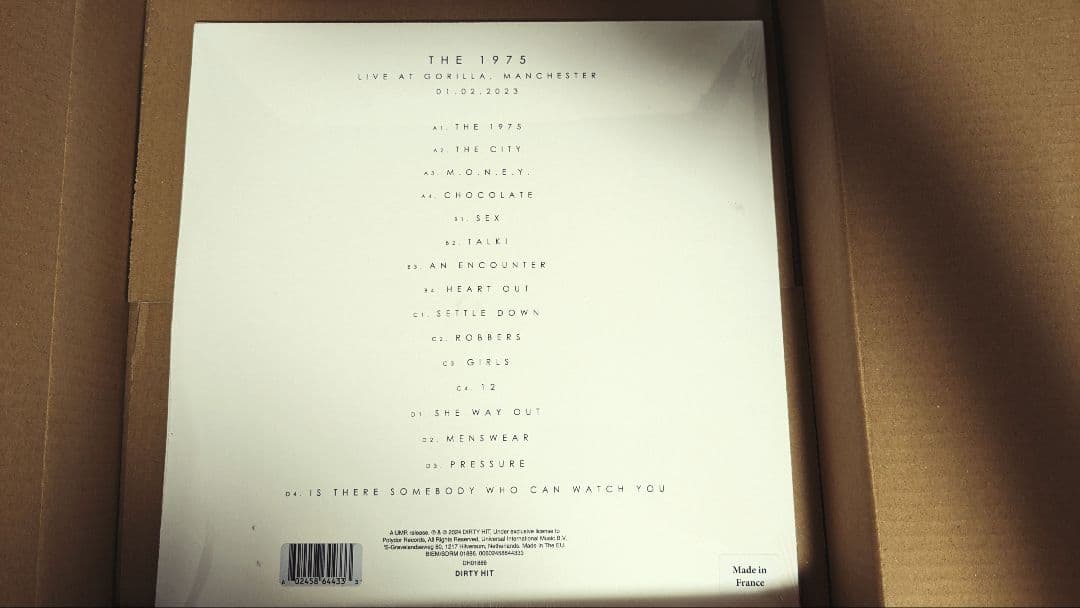 The 1975 - Live At Gorilla 2024 RSD Exclusive White Vinyl LP Record Sealed
