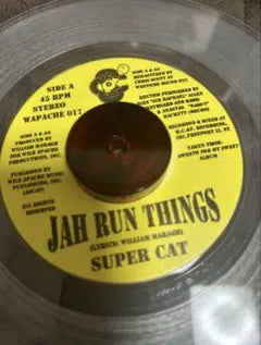 Super Cat - Jah Run Things 7-inch Vinyl Record Dancehall Reggae Wild Apache